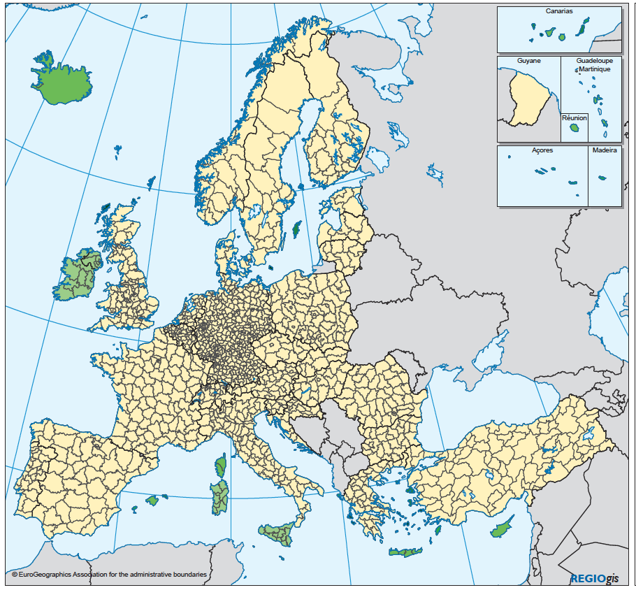 Regioni insulari europee BIS